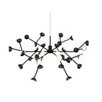 M6417 Adn 36 Light Pendant Round 74cm 100W LED Black