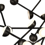 M6417 Adn 36 Light Pendant Round 74cm 100W LED Black