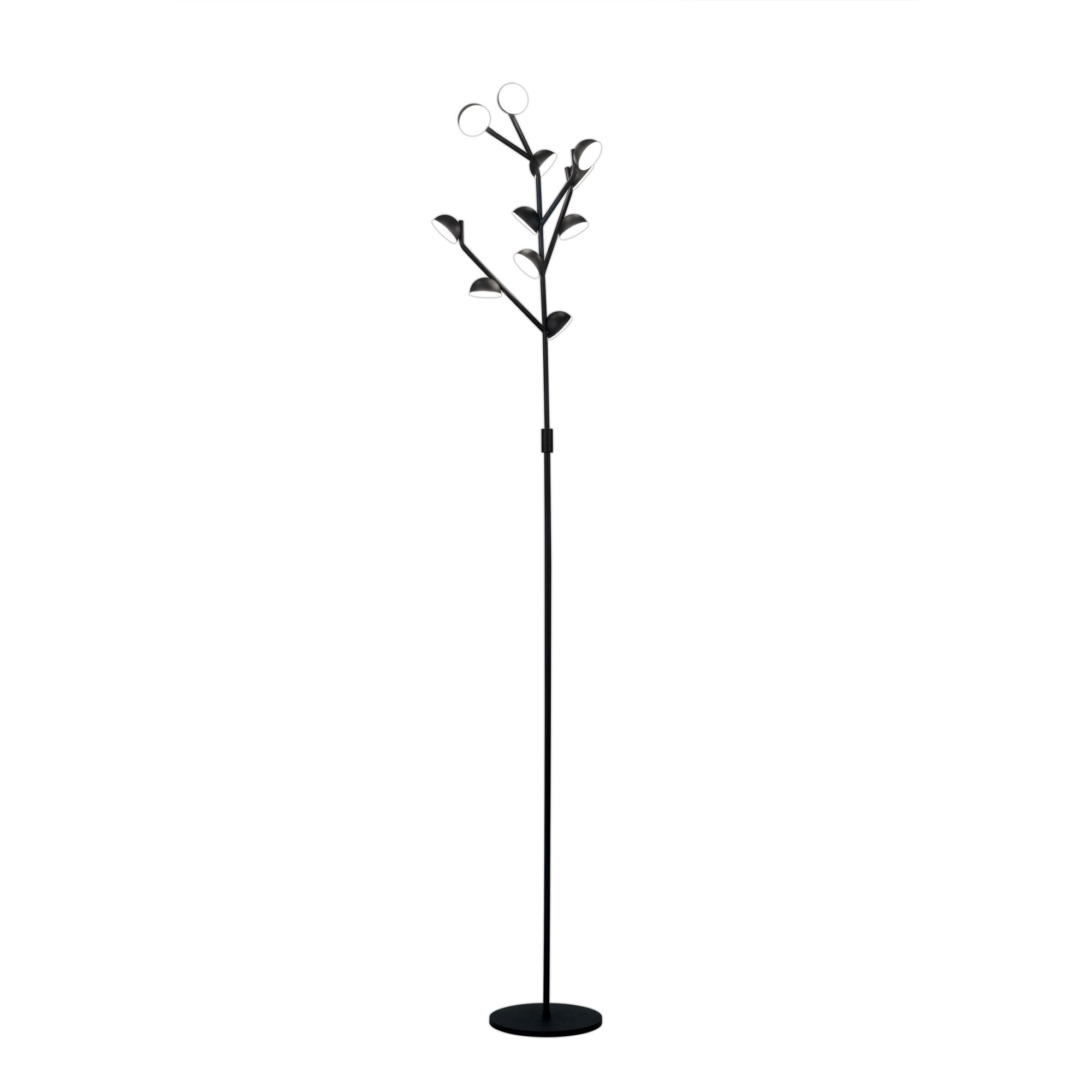M6421 Adn 10 Light Floor Lamp 158cm 30W LED Black