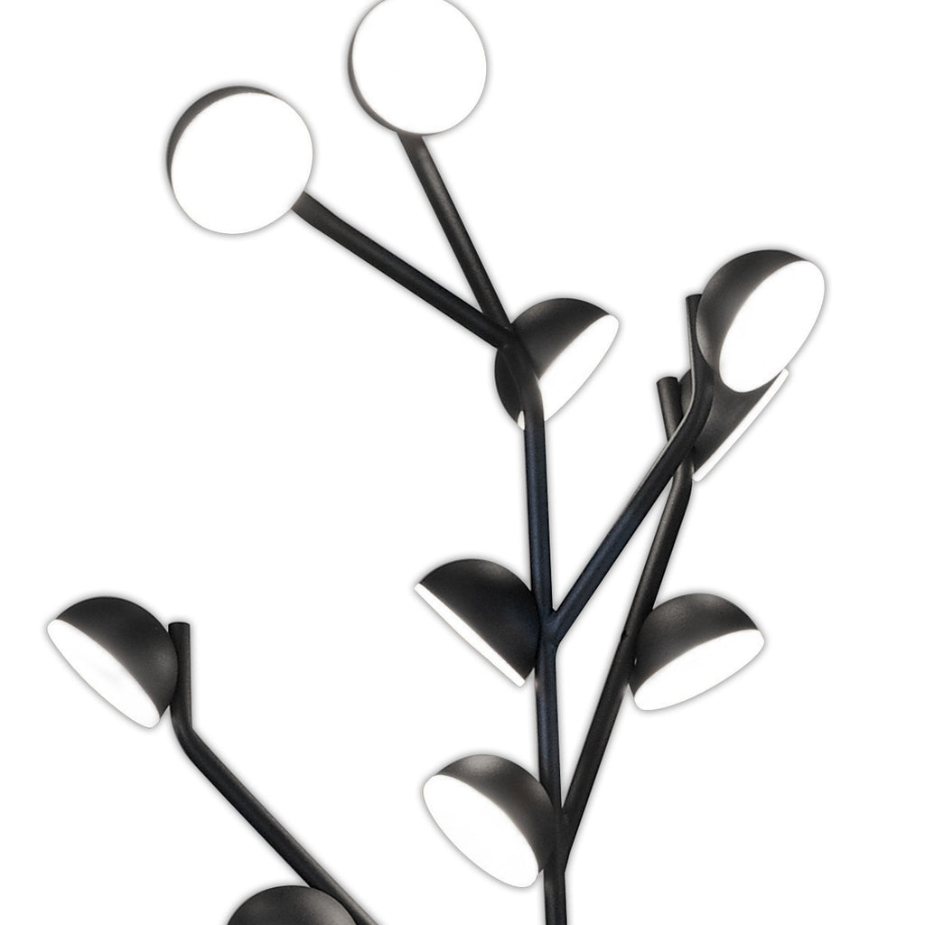 M6421 Adn 10 Light Floor Lamp 158cm 30W LED Black