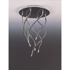 M0003 Aire Ceiling Round 6 Light G4 Vertical Arms Polished Chrome