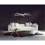 M0003 Aire Ceiling Round 6 Light G4 Vertical Arms Polished Chrome