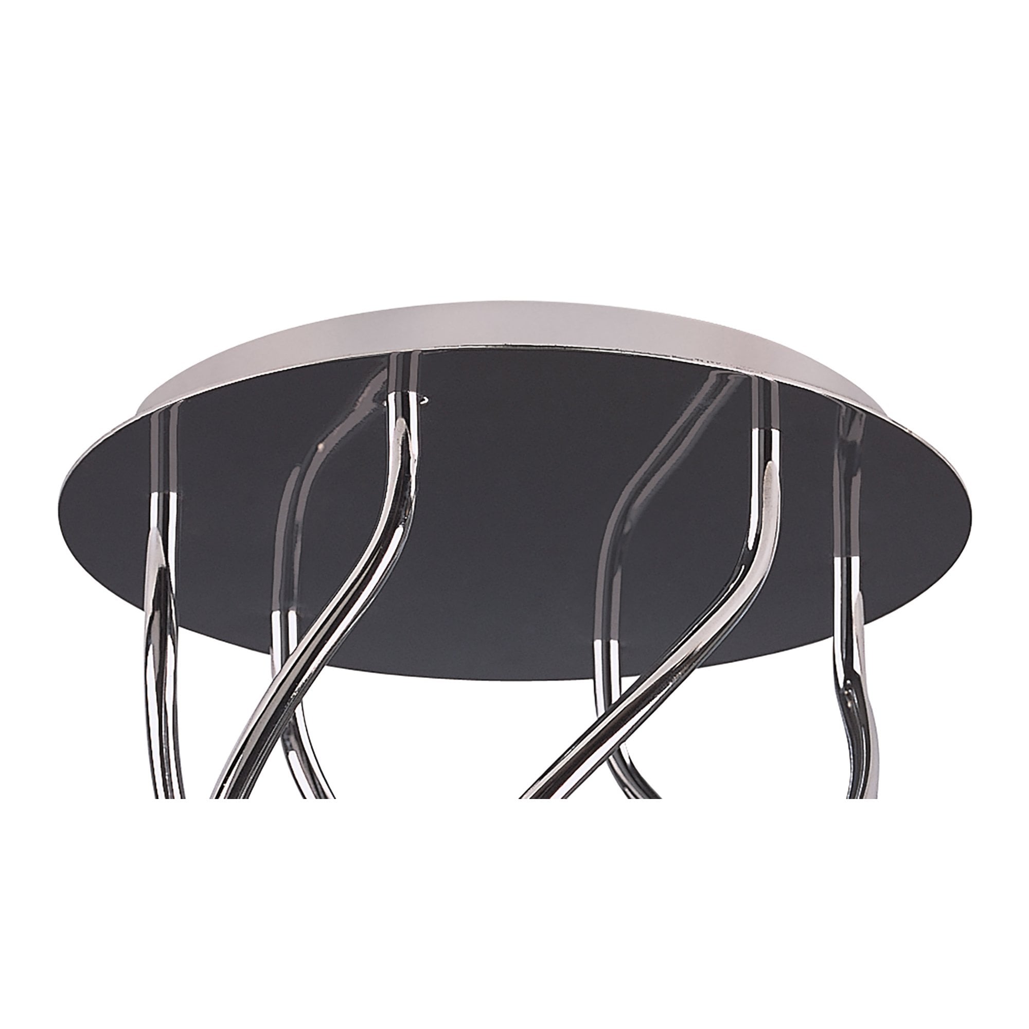 M0003 Aire Ceiling Round 6 Light G4 Vertical Arms Polished Chrome