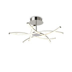 M6030 Aire Semi Flush 42W LED Silver/Frosted Acrylic/Polished Chrome