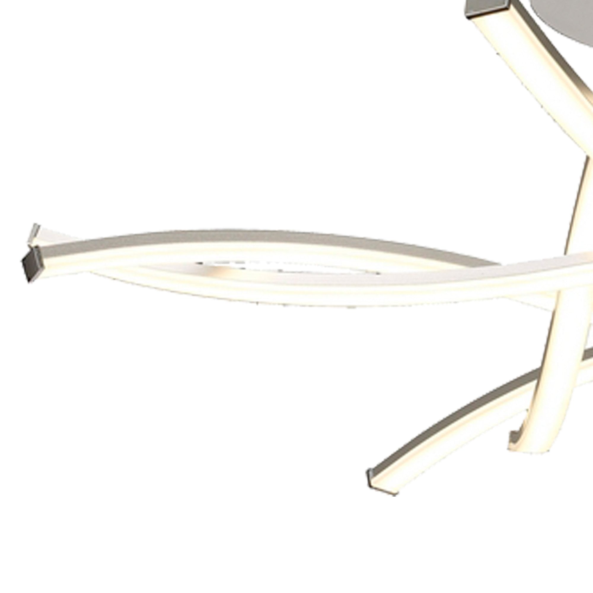 M6030 Aire Semi Flush 42W LED Silver/Frosted Acrylic/Polished Chrome
