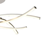 M6030 Aire Semi Flush 42W LED Silver/Frosted Acrylic/Polished Chrome