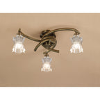 M8618AB/1 Alaska Ceiling 3 Light Antique Brass