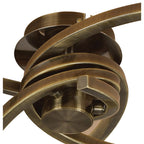 M8618AB/1 Alaska Ceiling 3 Light Antique Brass