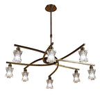 M8605AB/1 Alaska Pendant Convertible To Semi Flush 8 Light Antique Brass