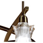 M8605AB/1 Alaska Pendant Convertible To Semi Flush 8 Light Antique Brass