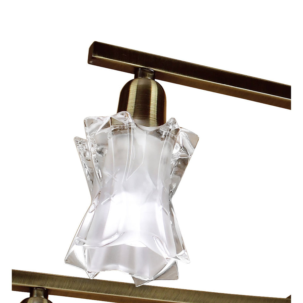 M8605AB/1 Alaska Pendant Convertible To Semi Flush 8 Light Antique Brass
