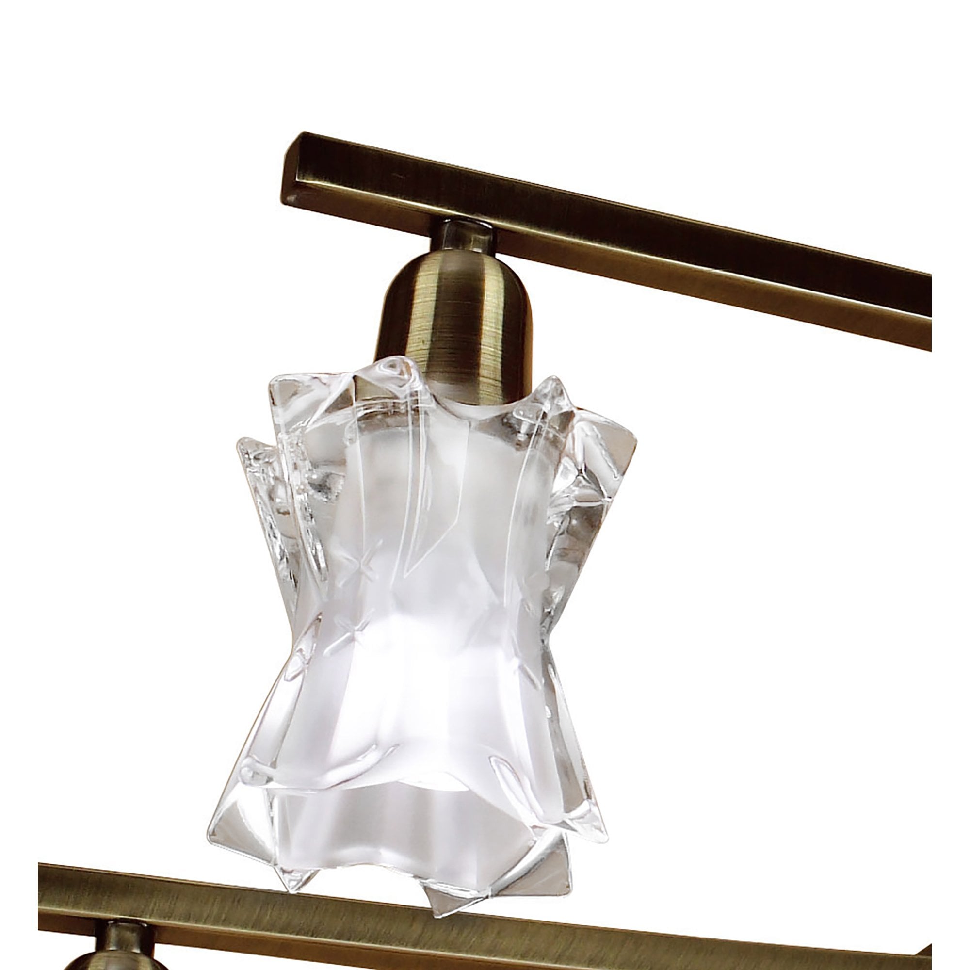 M8605AB/1 Alaska Pendant Convertible To Semi Flush 8 Light Antique Brass