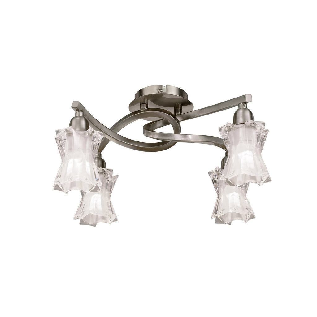 M8610/1 Alaska Ceiling 4 Light Satin Nickel