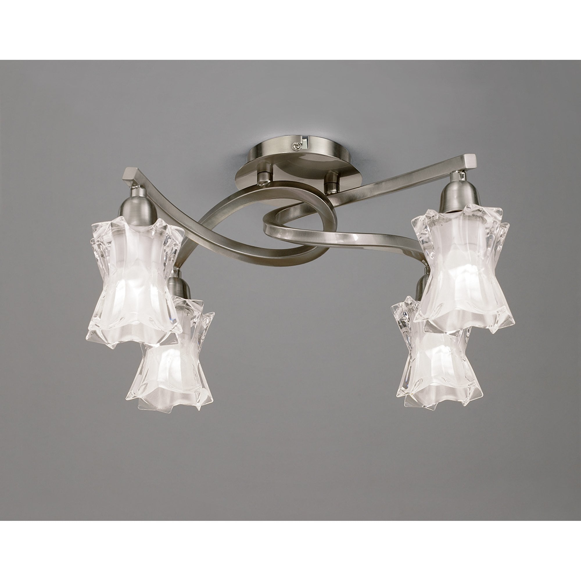 M8610/1 Alaska Ceiling 4 Light Satin Nickel