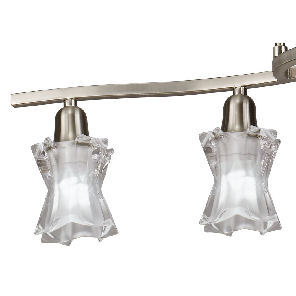 M8609/1 Alaska Telescopic 4 Light Satin Nickel