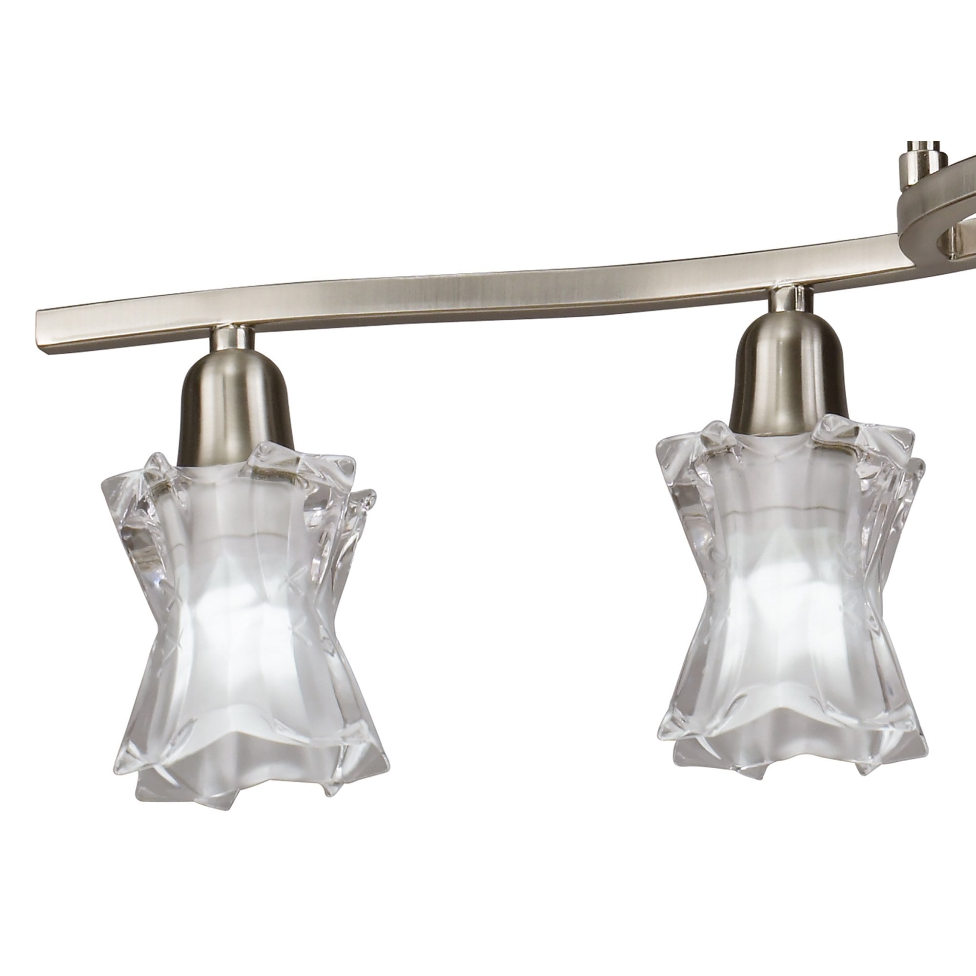 M8609/1 Alaska Telescopic 4 Light Satin Nickel