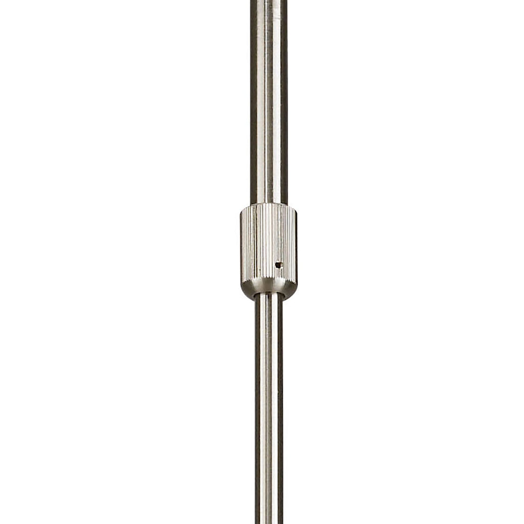 M8607/1 Alaska Pendant Convertible To Semi Flush 4 Light Satin Nickel