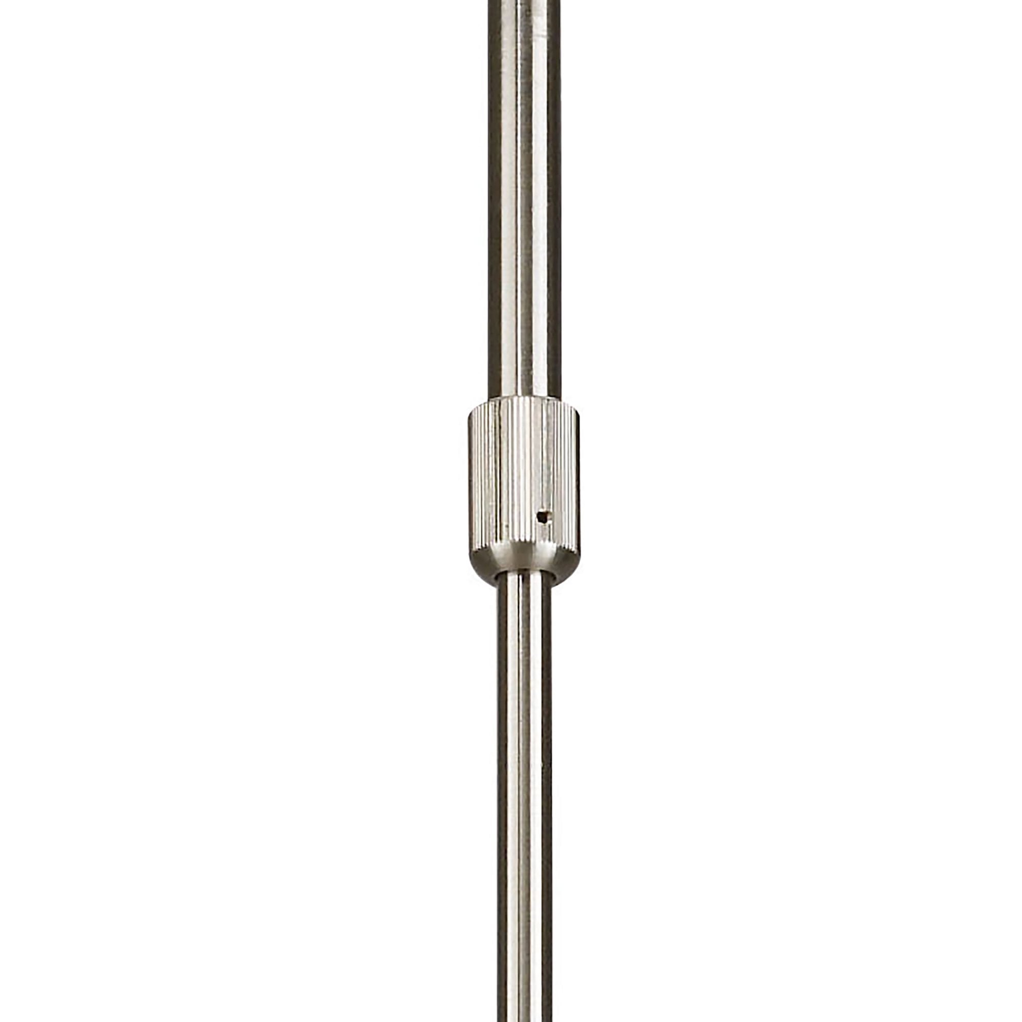 M8607/1 Alaska Pendant Convertible To Semi Flush 4 Light Satin Nickel
