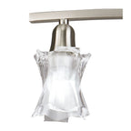 M8607/1 Alaska Pendant Convertible To Semi Flush 4 Light Satin Nickel
