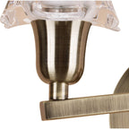 M8614AB/S/1 Alaska Wall Lamp Switched 2 Light Antique Brass