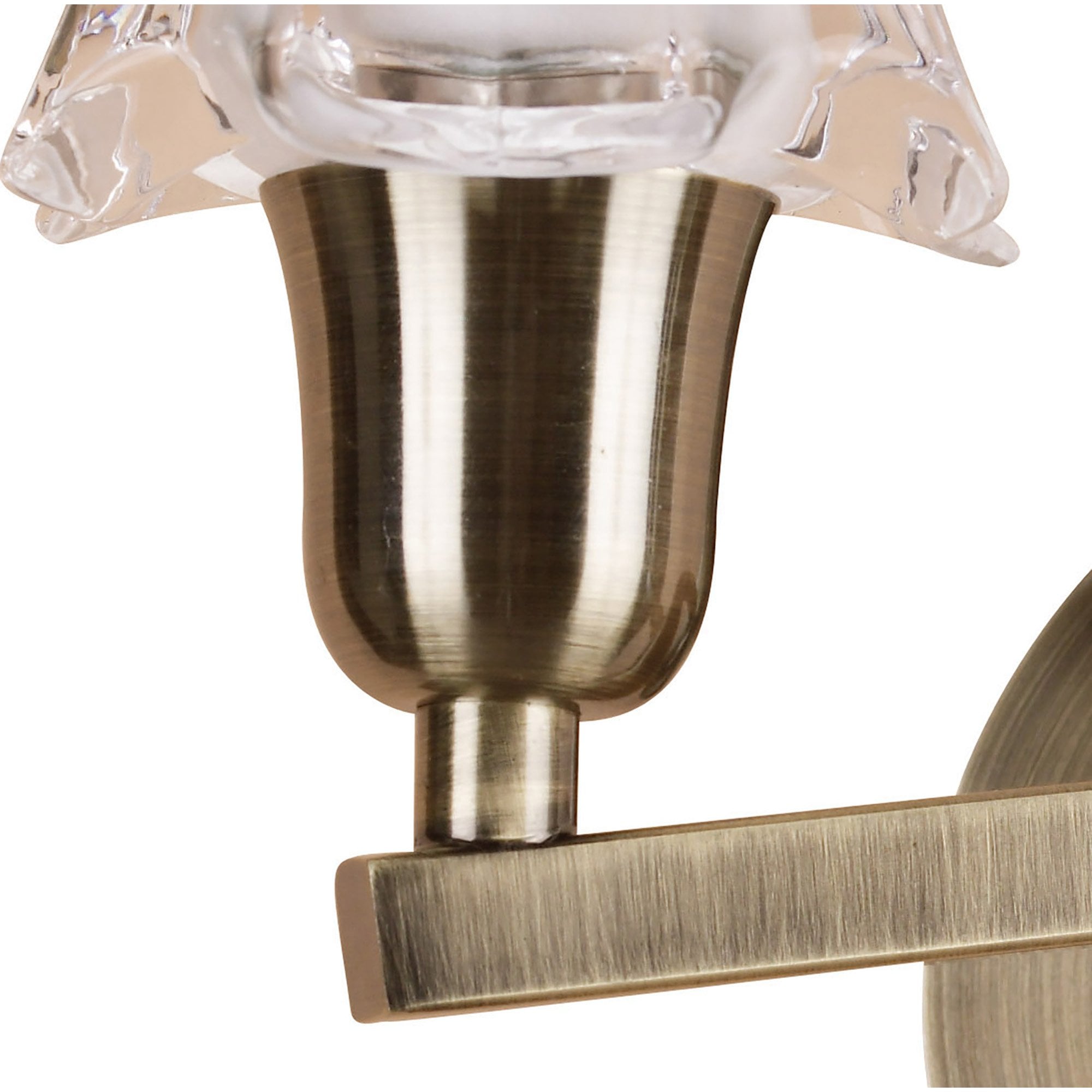 M8614AB/S/1 Alaska Wall Lamp Switched 2 Light Antique Brass