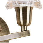 M8614AB/S/1 Alaska Wall Lamp Switched 2 Light Antique Brass