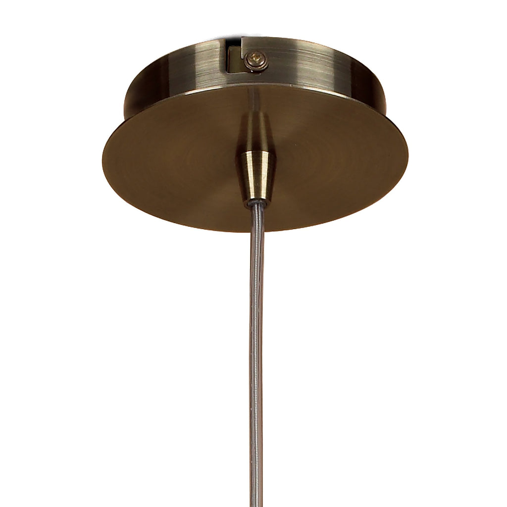 M8612AB/1 Alaska Pendant 1 Light Antique Brass