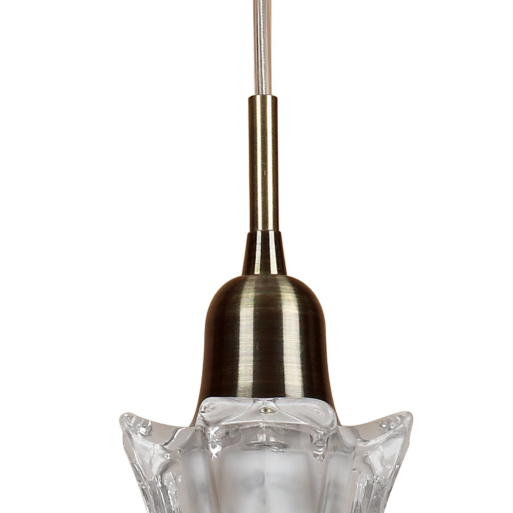 M8612AB/1 Alaska Pendant 1 Light Antique Brass