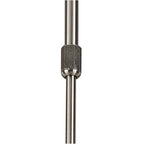 M8605/1 Alaska Pendant Convertible To Semi Flush 8 Light Satin Nickel