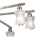 M8605/1 Alaska Pendant Convertible To Semi Flush 8 Light Satin Nickel