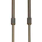 M8609AB/1 Alaska Telescopic 4 Light Antique Brass