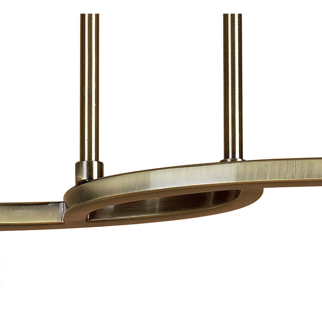 M8609AB/1 Alaska Telescopic 4 Light Antique Brass