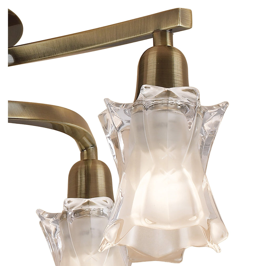 M8610AB/1 Alaska Ceiling 4 Light Antique Brass