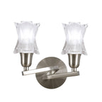 M8614/S/1 Alaska Wall Lamp Switched 2 Light Satin Nickel