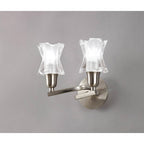 M8614/S/1 Alaska Wall Lamp Switched 2 Light Satin Nickel
