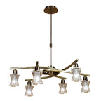 M8606AB/1 Alaska Pendant Convertible To Semi Flush 6 Light Antique Brass
