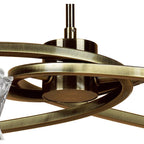 M8606AB/1 Alaska Pendant Convertible To Semi Flush 6 Light Antique Brass