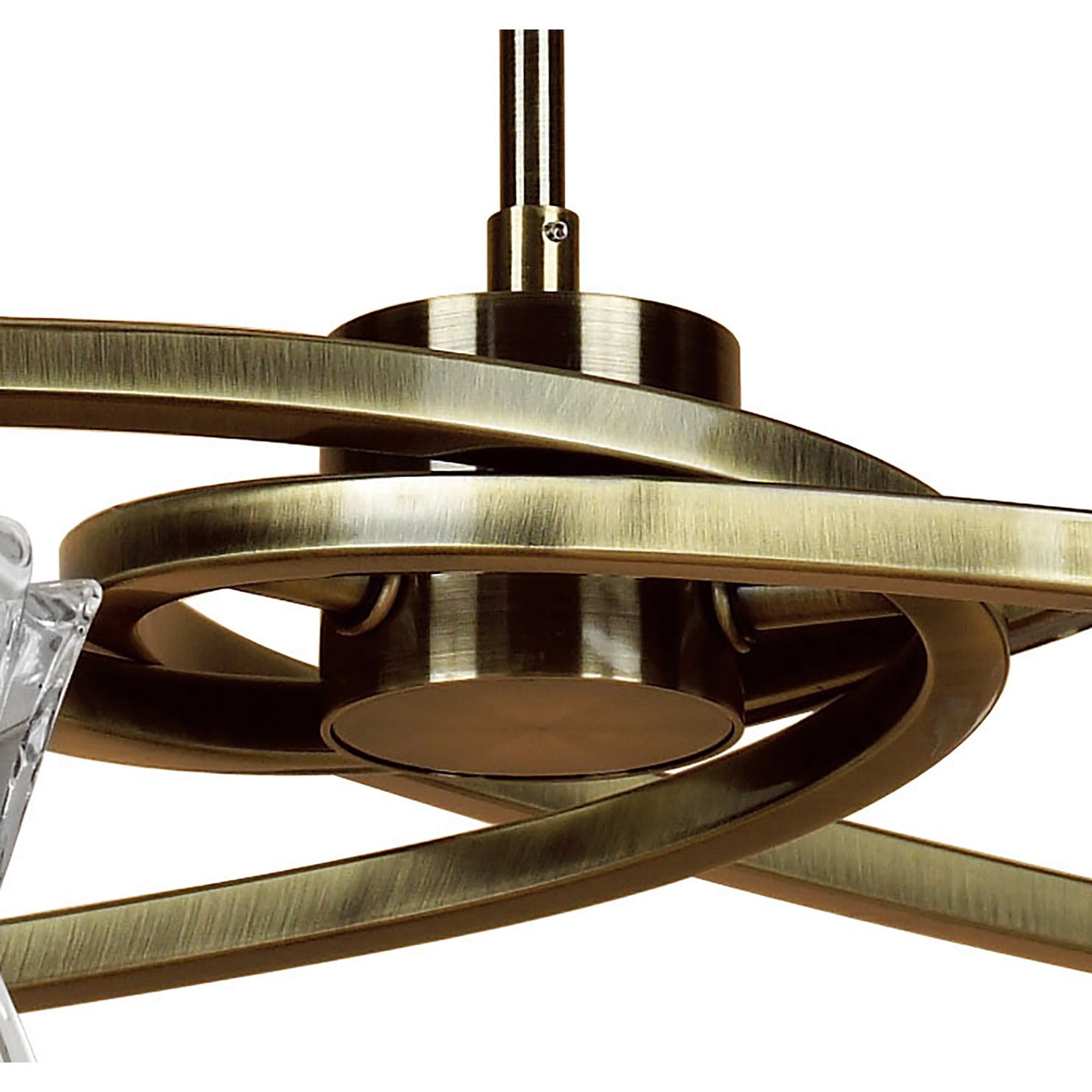 M8606AB/1 Alaska Pendant Convertible To Semi Flush 6 Light Antique Brass