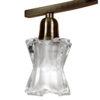 M8607AB/1 Alaska Pendant Convertible To Semi Flush 4 Light Antique Brass