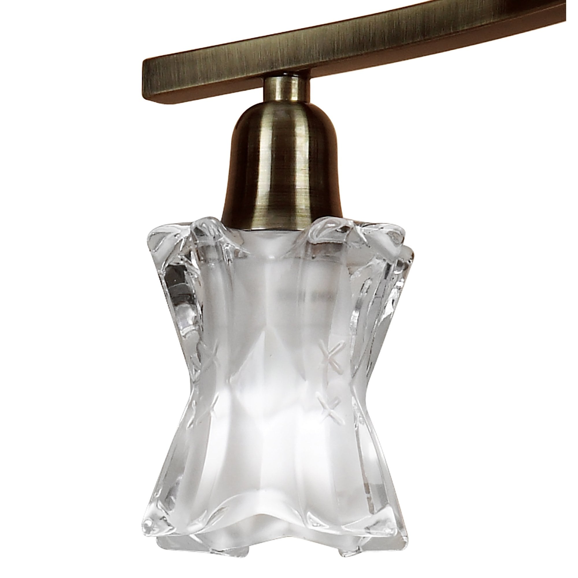 M8607AB/1 Alaska Pendant Convertible To Semi Flush 4 Light Antique Brass