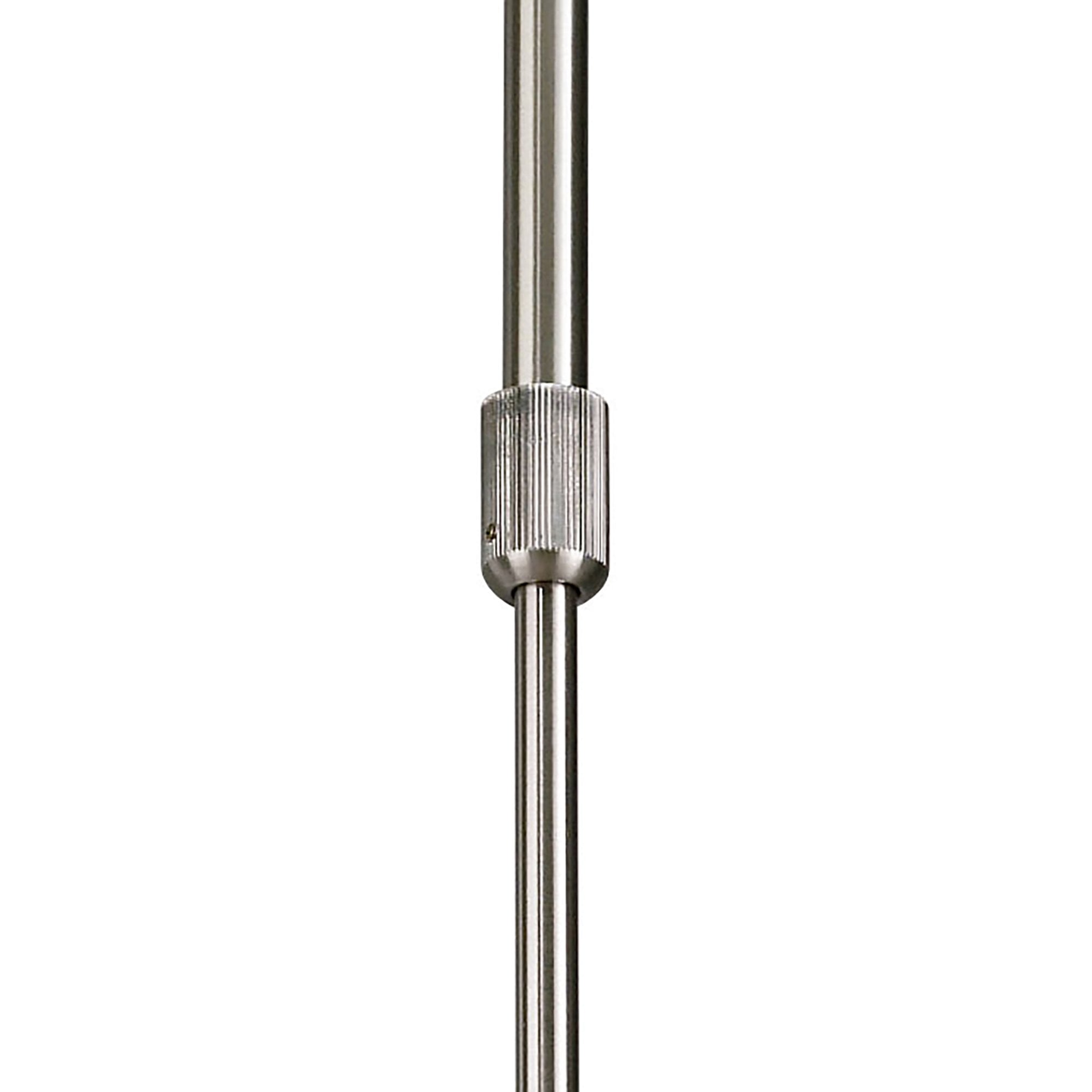M8606/1 Alaska Pendant Convertible To Semi Flush 6 Light Satin Nickel