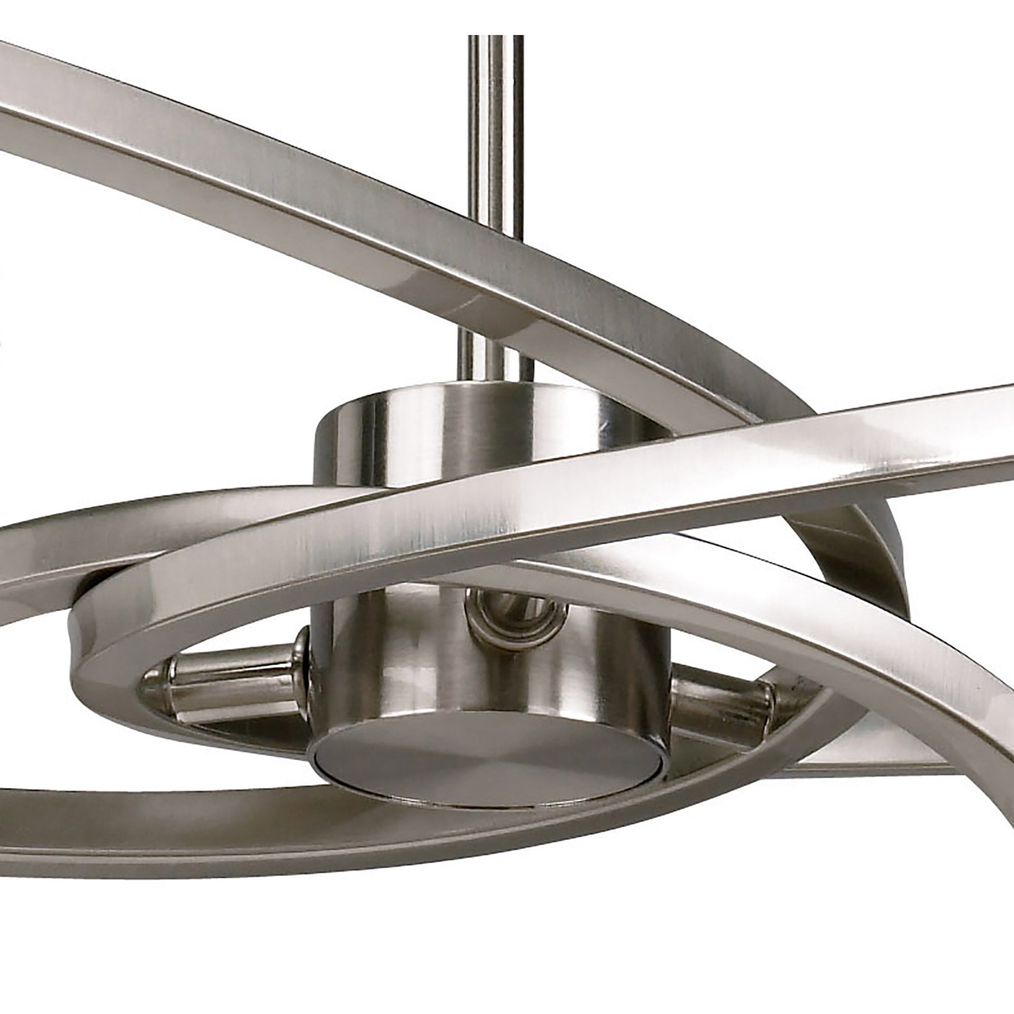 M8606/1 Alaska Pendant Convertible To Semi Flush 6 Light Satin Nickel