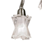 M8606/1 Alaska Pendant Convertible To Semi Flush 6 Light Satin Nickel