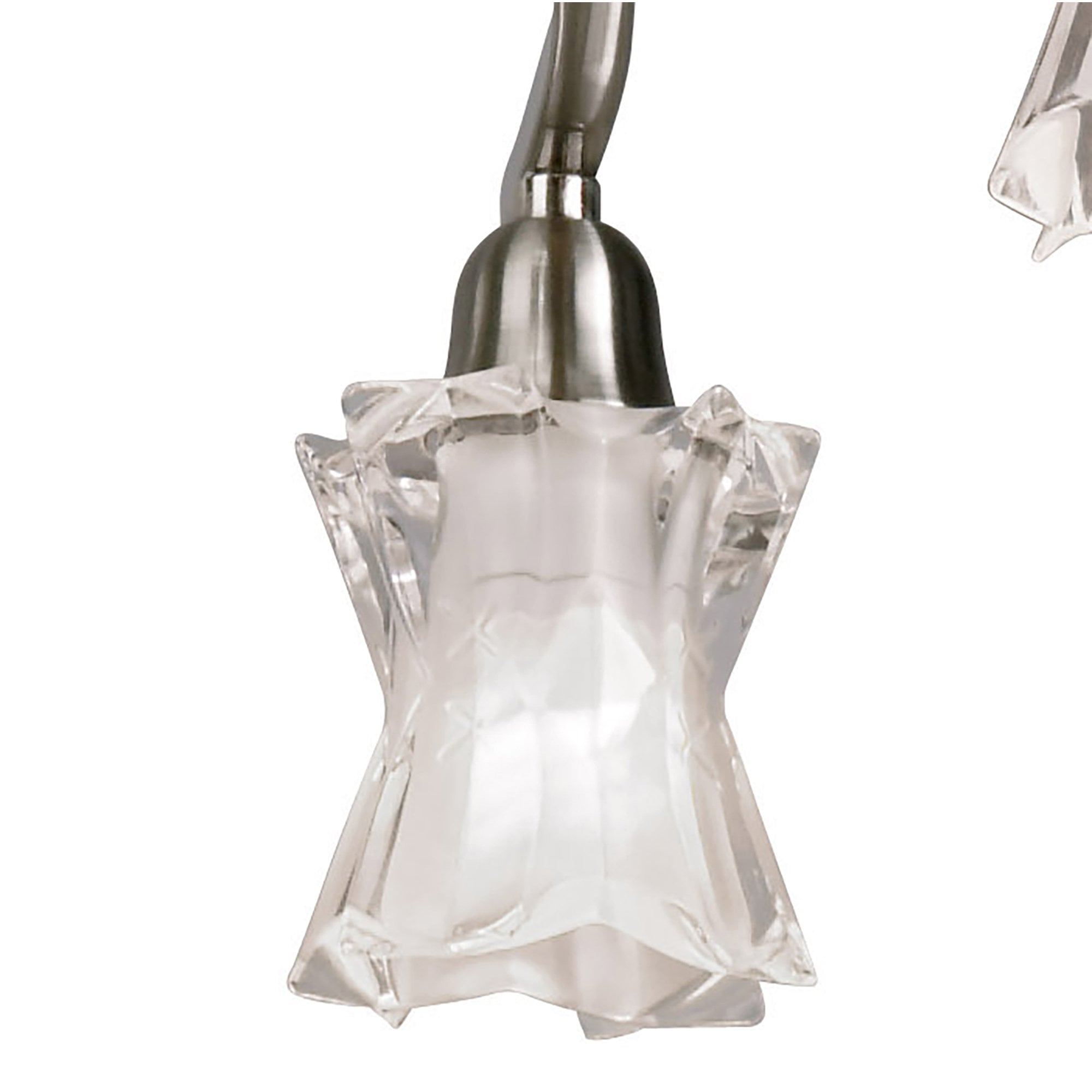 M8606/1 Alaska Pendant Convertible To Semi Flush 6 Light Satin Nickel