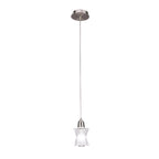 M8612/1 Alaska Square Pendant 1 Light Satin Nickel
