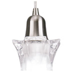 M8612/1 Alaska Square Pendant 1 Light Satin Nickel