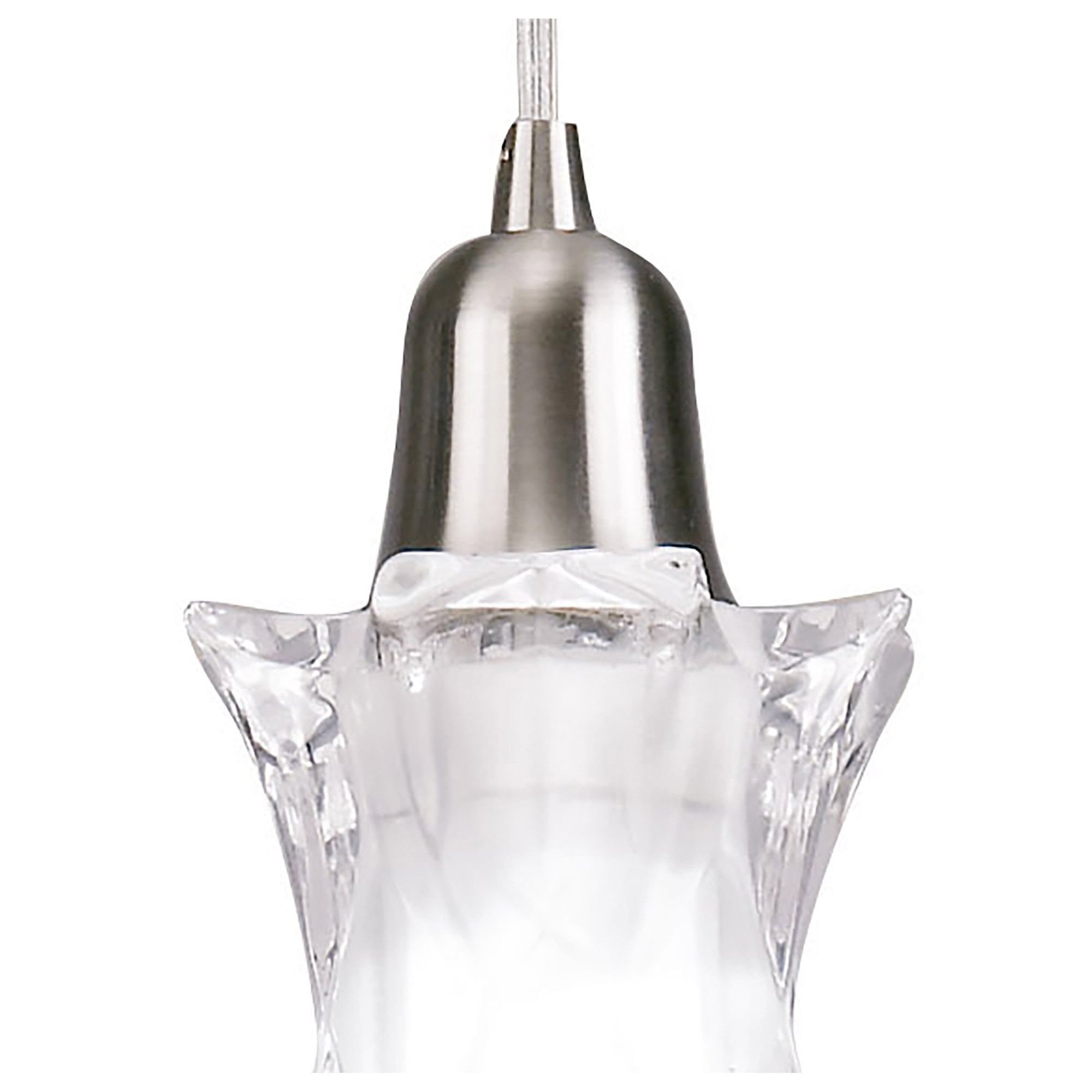 M8612/1 Alaska Square Pendant 1 Light Satin Nickel