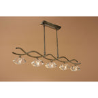 M0430AB Alfa Linear Pendant 5 Light G9 Antique Brass
