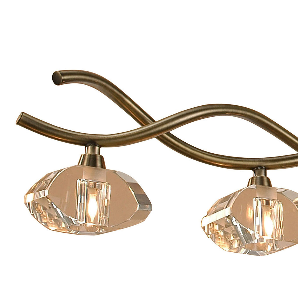 M0430AB Alfa Linear Pendant 5 Light G9 Antique Brass