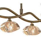 M0430AB Alfa Linear Pendant 5 Light G9 Antique Brass